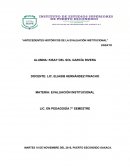 Antecedentes históricos de la evaluación institucional