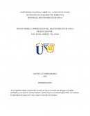 ENSAYO SOBRE LA IMPORTANCIA DEL ABASTECIMIENTO DE AGUA