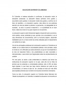 EDUCACIÓN SUPERIOR COLOMBIANA