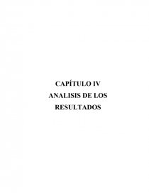 CAPÍTULO IV ANALISIS DE LOS RESULTADOS. Página 1