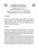 Título del ensayo: Sal de tu zona de confort y libérate