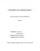 Calor de reacción y calor de solidificación.