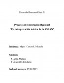 Un interpretación teórica de la ASEAN