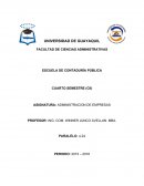 Administracion de empresas. La planeación y administración estrategica
