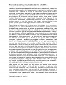 Ensayo acerca de un estilo de vida saludable.