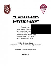 ENSAYO DE PRACTICA - “CAPACIDADES INDIVIDUALES”. Página 1