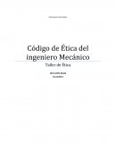 Codigo de Etica del ingeniero mecanico