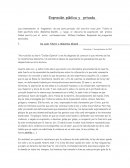 Tema de Expresión pública y privada