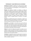 UNAS PROPIEDADES Y CARACTERÍSTICAS DE LOS SISTEMAS