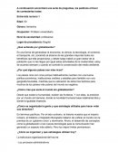 ¿Qué entiende por globalización?