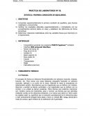 PRÁCTICA DE LABORATORIO Nº 01 ESTÁTICA. PRIMERA CONDICIÓN DE EQUILIBRIO.