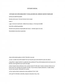 Tesis- ESTUDIO DE EXPLORACION Y EVALUACION DEL MEDIO SOCIO-FAMILIAR. Página 1