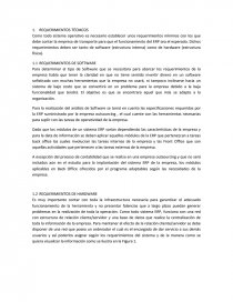 Estudio financiero ERP- REQUERIMIENTOS TÉCNICOS. Página 1