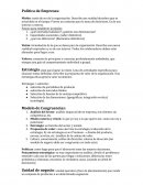 Politica De Empresa.