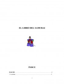 EL LIBRO DEL SAMURAI.. Página 1