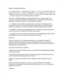 Gobierno Corporativo Mexicano.. Página 1
