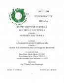 Gestión de la información para la investigación - documental.