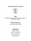 ELABORACION DE UNA MATRIZ DE RIESGO PARA LA FERRETERIA “ZARATE”