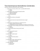 Test de dominancia cerebral.