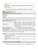 INFORMACIÓN GENERAL DE LA PROPUESTA DE PROYECTO APLICADO.