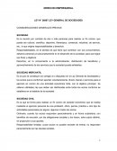 Ley general de sociedades.