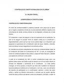 Control de constitucionalidad.