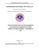Promocionando estilos de vida saludable en las familias del Algarrobal de Talambo