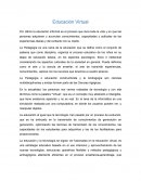 Ensayo educacion virtual
