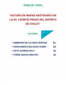 “ESTUDIO DE MAPEO GEOTECNICO DE LA AV. LEONCIO PRADO DEL DISTRITO DE CHILCA”