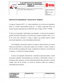 SERVICIO DE SEGURIDAD Y SALUD EN EL TRABAJO.