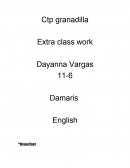 English Extra class work