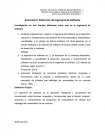 Concepto ingeniería de Software.. Página 1