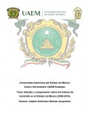 Estudio y comparación sobre los índices de homicidio en el Estado de México (2005-2014).