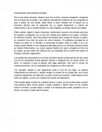 COEFORAS DE ESQUILO. Interpretación del problema principal.. Página 1