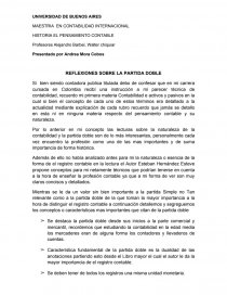 REFLEXIONES DE LA PARTIDA DOBLE. Página 1