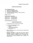 TRABAJO DE INVESTIGACIÓN Tema: Contabilidad de Costos