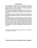 Sistema nacional de coordinacion fiscal en Mexico