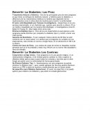 La diabetes pros y contras.