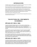 TRAYECTORIA DEL CRECIMIENTO ECONÓMICO DÉCADA DE 1950 A 1960