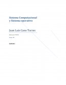 Sistema Computacional y Sistema operativo.