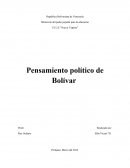 Pensamiento político de Bolívar