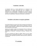 Variables culturales