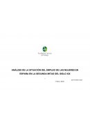 ANÁLISIS DE LA SITUACIÓN DEL EMPLEO DE LAS MUJERES EN ESPAÑA EN LA SEGUNDA MITAD DEL SIGLO XIX