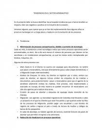 Tema: TENDENCIAS EN EL SECTOR AERONAUTICO. Página 1