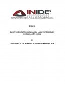 EL MÉTODO CIENTÍFICO APLICADO A LA INVESTIGACIÓN EN COMUNICACIÓN SOCIAL