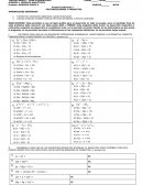 Prueba de matemática.