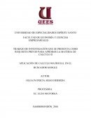 TRABAJO DE INVESTIGACIÓN QUE SE PRESENTA COMO REQUISITO PREVIO PARA APROBAR LA MATERIA DE CALCULO II