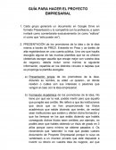 GUIA PARA HACER PROYECTO EMPRESARIAL