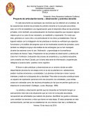 Proyecto de articulación teoría – observación y práctica docente