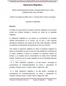 Separación Magnética.Ingeniería en Materiales